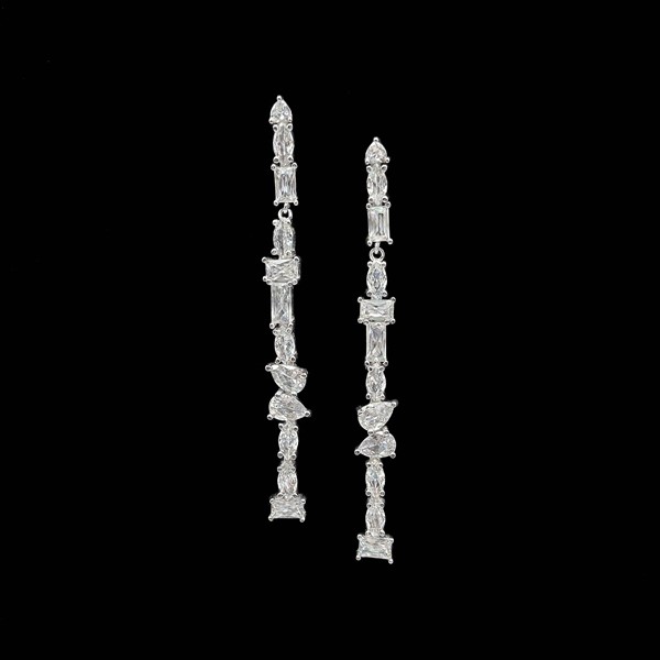 Pendientes Eternity de plata Multiplo